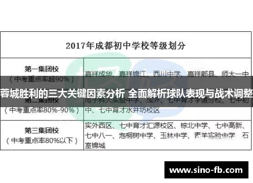 蓉城胜利的三大关键因素分析 全面解析球队表现与战术调整