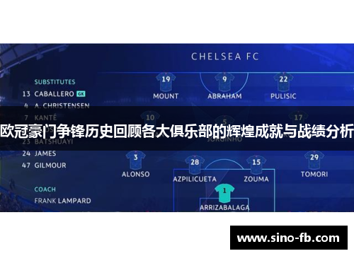 欧冠豪门争锋历史回顾各大俱乐部的辉煌成就与战绩分析