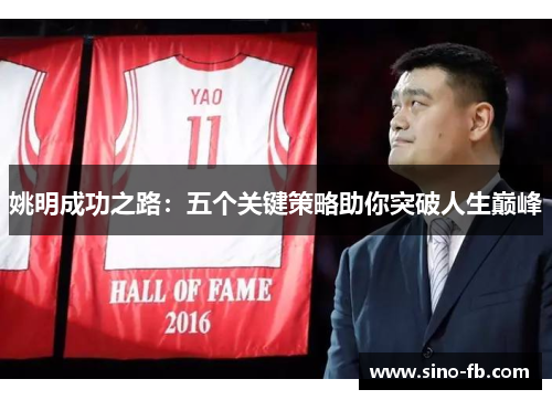 姚明成功之路：五个关键策略助你突破人生巅峰